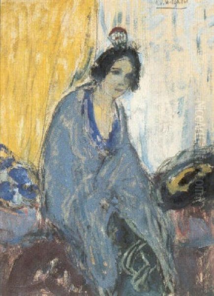 Spaanse Vrouw Oil Painting by Eugene van Mieghem