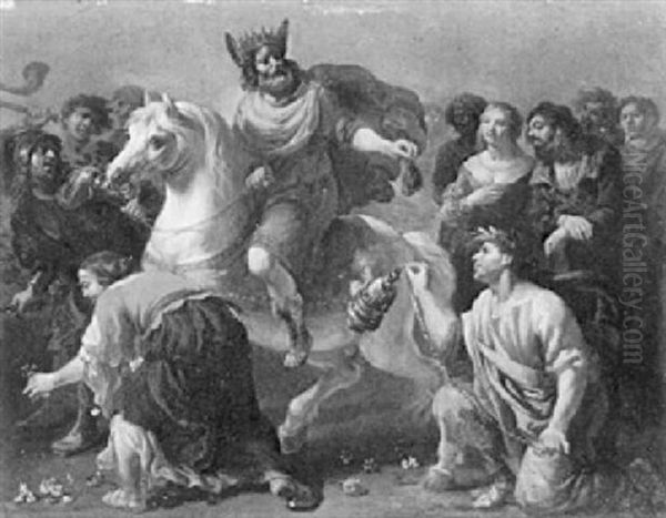 Le Retour De Cinnatus (?) Oil Painting by Jan Miel