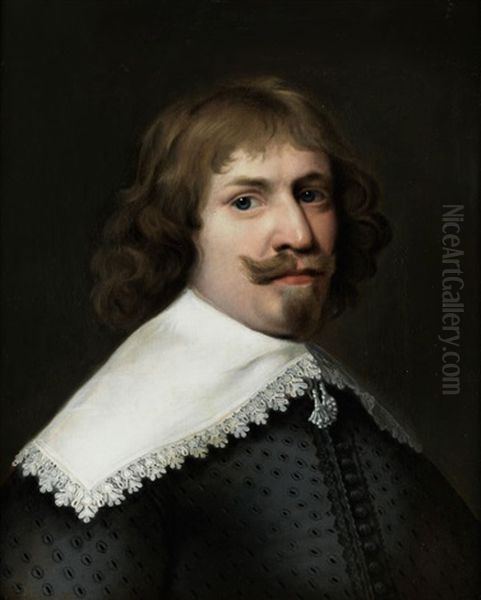 Halbbildnis Eines Herren Oil Painting by Michiel Jansz. van Mierevelt