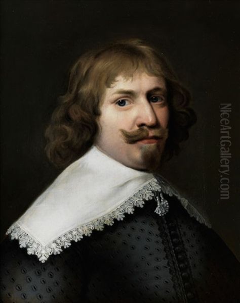 Portrait Des Jan Van Der Haer (1609 - 1665) Oil Painting by Michiel Jansz. van Mierevelt