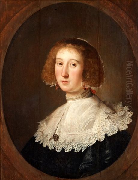 Portrait Of A Lady Oil Painting by Michiel Jansz. van Mierevelt