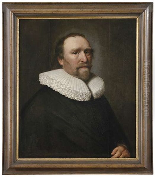 Portrait Des Gaspard Iii De Coligny, Genannt Marechal De Chatillon Oil Painting by Michiel Jansz. van Mierevelt
