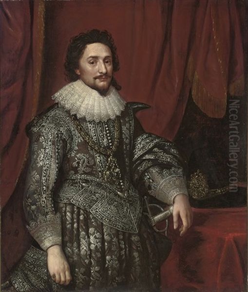 Portrait Of Frederick V Of Bohemia Oil Painting by Michiel Jansz. van Mierevelt