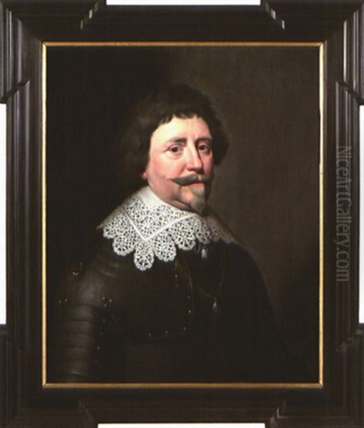 Portrait En Buste De Frederick Henry, Prince D'orange Oil Painting by Michiel Jansz. van Mierevelt