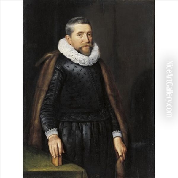 Portrait Of A Gentleman (meindert Lasden?) Oil Painting by Michiel Jansz. van Mierevelt
