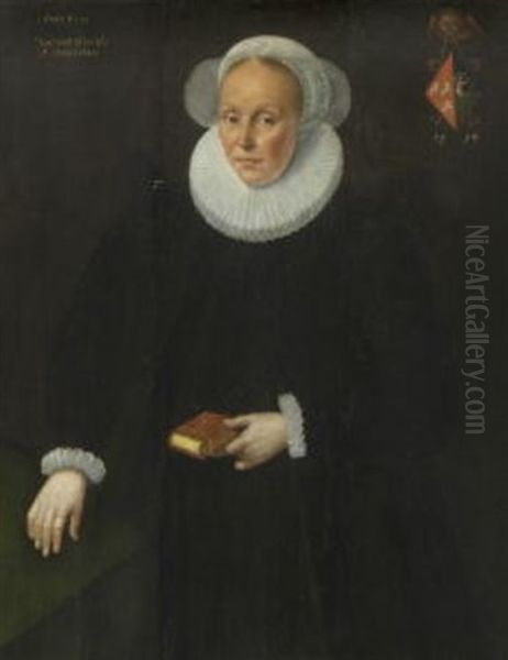 Bildnis Eines 70-jahrigen Mannes (+ Bildnis Einer 54-jahrigen Frau; 2 Works) Oil Painting by Michiel Jansz. van Mierevelt