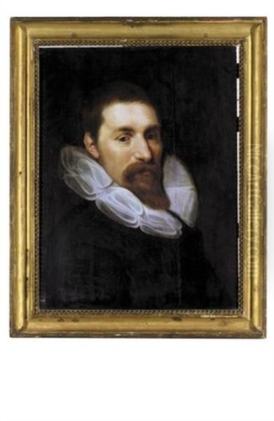 Portrait Of A Man Wearing A Ruff Oil Painting by Michiel Jansz. van Mierevelt
