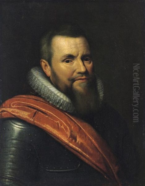 Bildnis Des Willem Lodewijk Graf Von Nassau, Herr Von Beilstein Oil Painting by Michiel Jansz. van Mierevelt