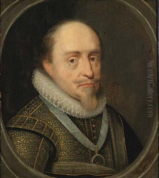 Portrait Of Maurits, Prince Of Orange Oil Painting by Michiel Jansz. van Mierevelt
