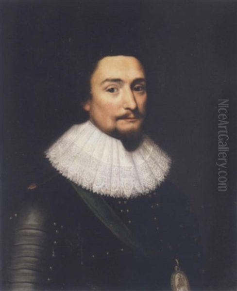 Portrait Of Frederick V Elector Palatine And King Of Bohemia Oil Painting by Michiel Jansz. van Mierevelt