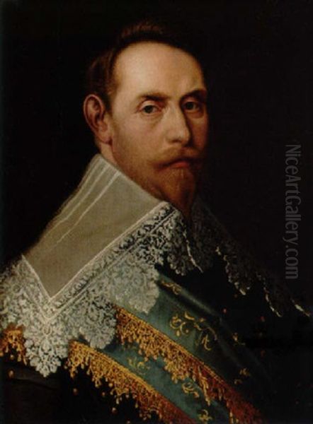 Konung Gustaf Ii Adole Oil Painting by Michiel Jansz. van Mierevelt