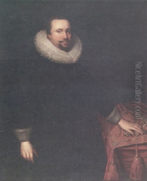 A Portrait Of William Ii Of Nassau, Prince Of Orange Oil Painting by Michiel Jansz. van Mierevelt