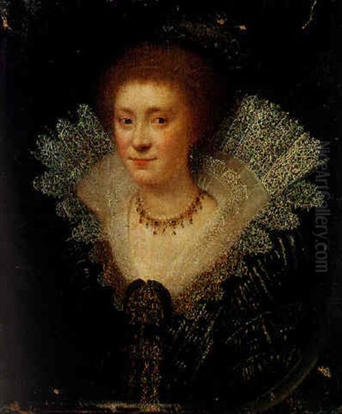 Portrait Of A Lady Oil Painting by Michiel Jansz. van Mierevelt