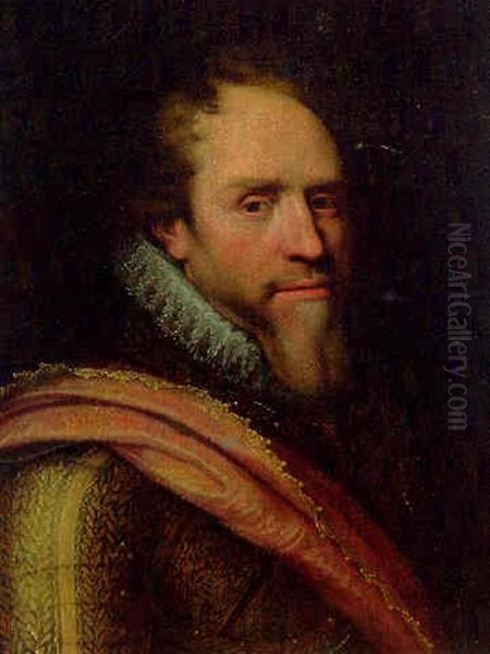Portrait Of Prince Maurice Oil Painting by Michiel Jansz. van Mierevelt