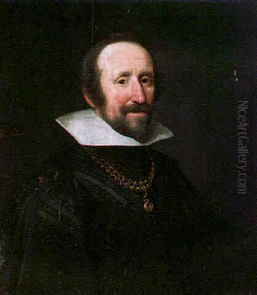 Retrato De Caballero Oil Painting by Michiel Jansz. van Mierevelt