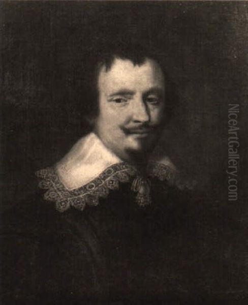 Bildnis Eines Herrn Mit Spitzenkragen Oil Painting by Michiel Jansz. van Mierevelt