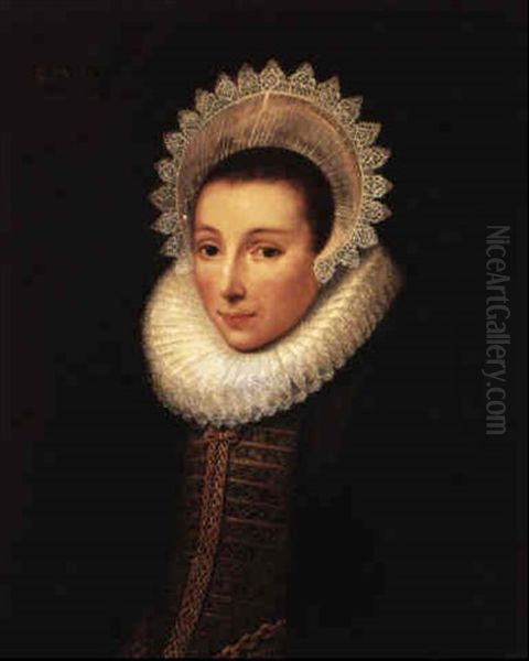 Portrait Of A Lady Oil Painting by Michiel Jansz. van Mierevelt