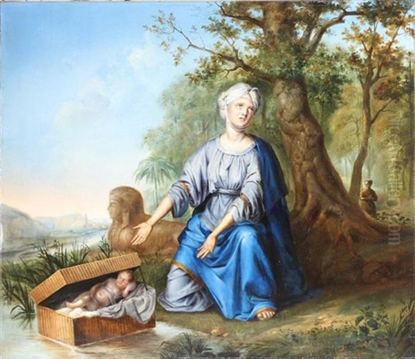 Il Ritrovamento Di Mose Oil Painting by Frans van Mieris