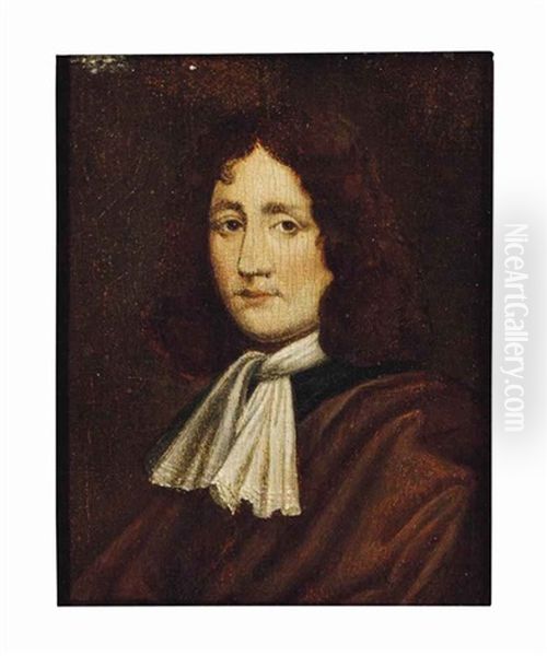 Portrait Of A Gentleman In A Brown Robe Oil Painting by Frans van Mieris