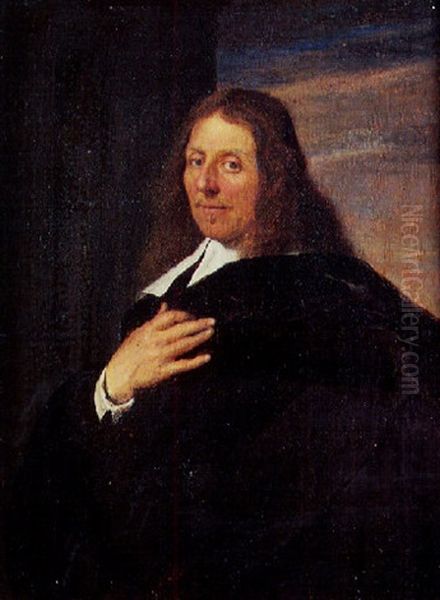 Portrait (francois De Le Boe Sylvius A L'age De 52 Ans?) Oil Painting by Frans van Mieris