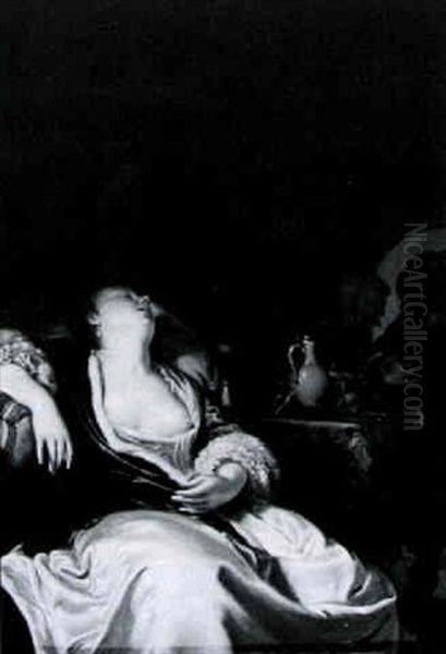 A Harlot And Procuress Oil Painting by Frans van Mieris