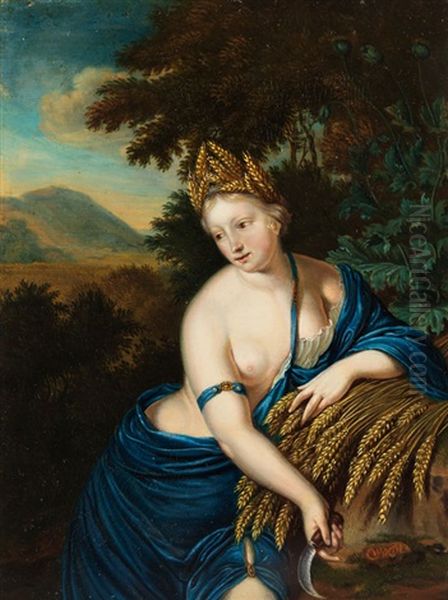 Allegorie Des Sommers Oil Painting by Willem Van Mieris Leiden