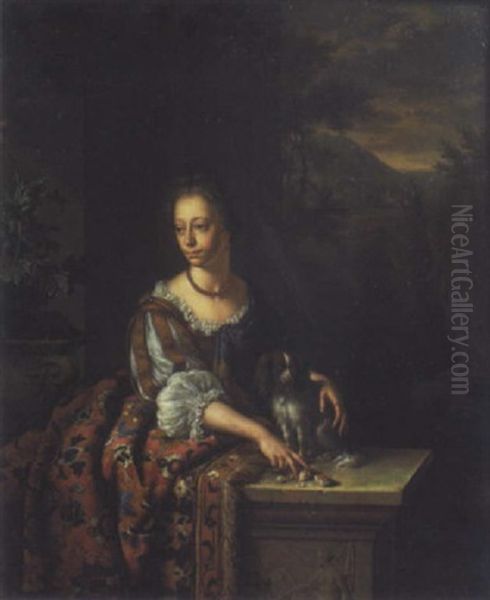 Portrait De Femme Oil Painting by Willem Van Mieris Leiden