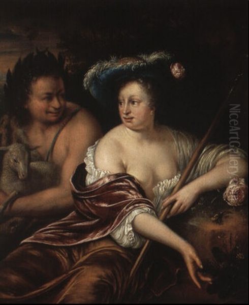 Flora Oil Painting by Willem Van Mieris Leiden