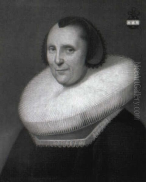Portrat Einer Frau Mit Weiser Halskrause Oil Painting by Willem Van Mieris Leiden