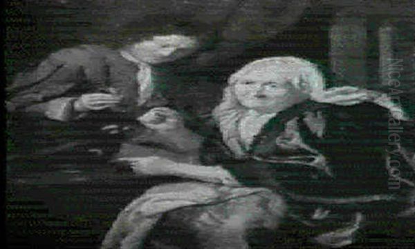 Le Perroquet Favori Oil Painting by Willem Van Mieris Leiden