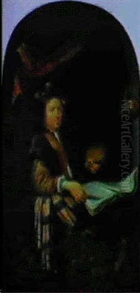 Autoritratto Oil Painting by Willem Van Mieris Leiden