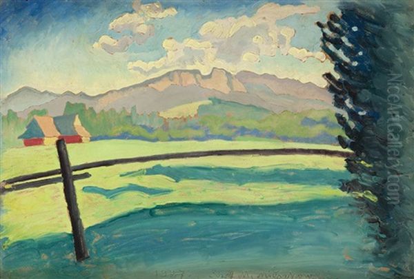 Pejzaz Tatrzanski Oil Painting by Josef Mieszkowski