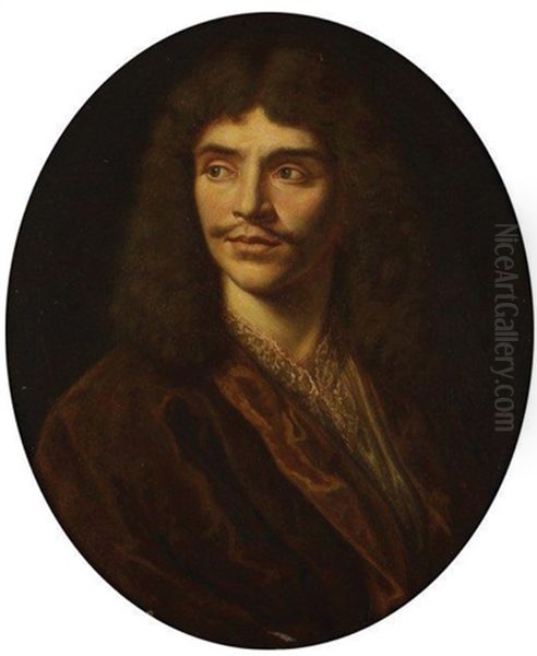 Moliere Oil Painting by Pierre Mignard