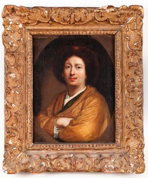 Portrait D'un Artiste Oil Painting by Pierre Mignard