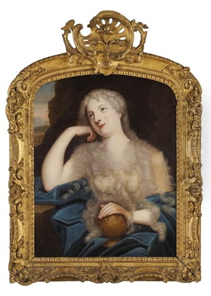 Bildnis Marie-elisabeth De Ludres Als Maria Magdalena Oil Painting by Pierre Mignard