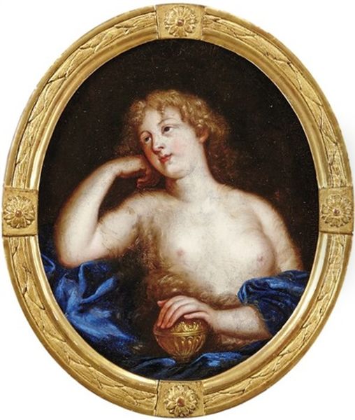 Marie-elisabeth De Ludres Als Maria Magdalena Oil Painting by Pierre Mignard