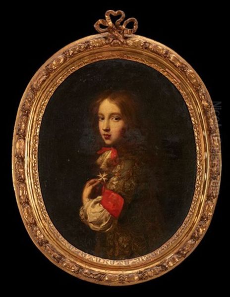 Portrait Of A Court Youth Oil Painting by Pierre Mignard