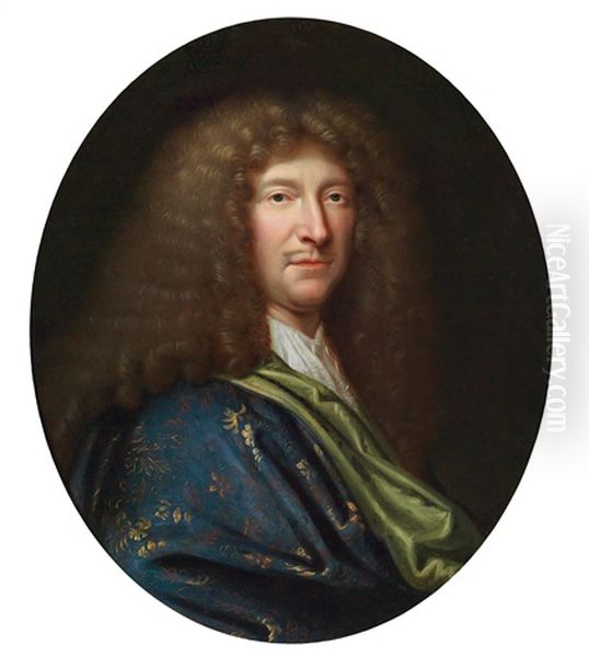 Bildnis Eines Herrn, Nach Der Tradition Handelt Es Sich Um Den Dichter Moliere Oil Painting by Pierre Mignard