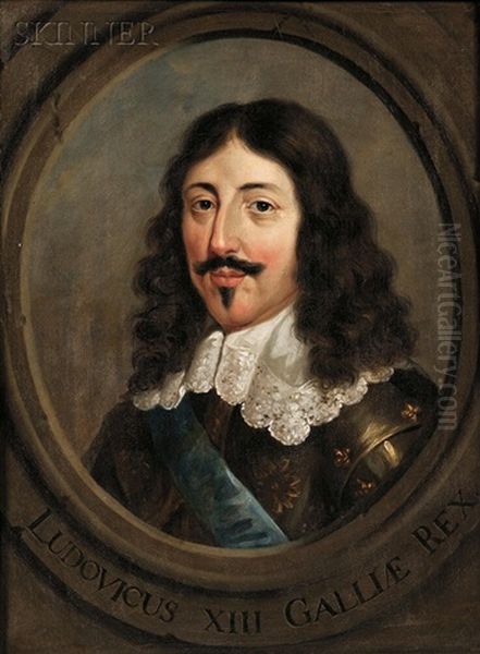 Julius Mazarinus S.r.e. Cardinalis; Ludovicus Xiii Galliae Rex (2 Works) Oil Painting by Pierre Mignard