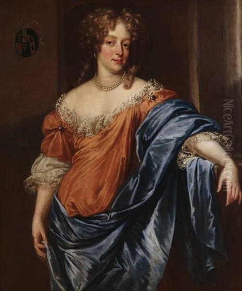 Portrait D'une Dame Noble Oil Painting by Pierre Mignard