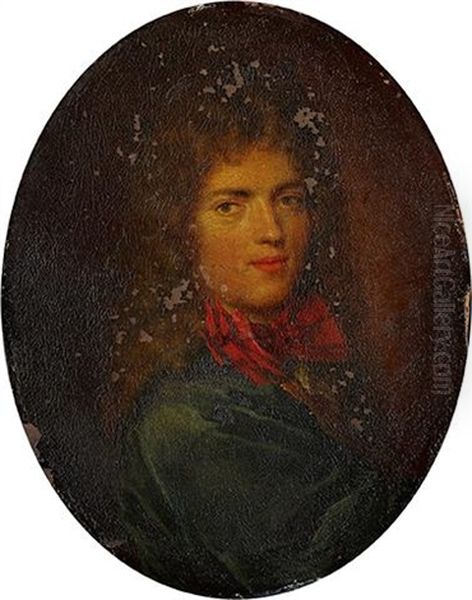 Portrait Dit De J.f. Regnard Oil Painting by Pierre Mignard