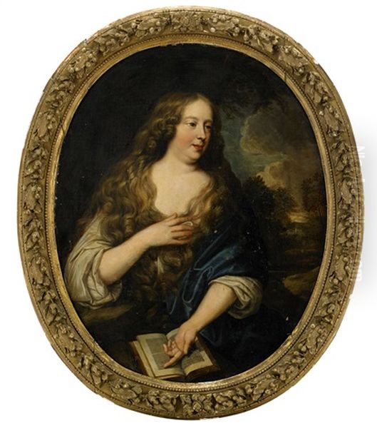 Kvinnoportratt Oil Painting by Pierre Mignard
