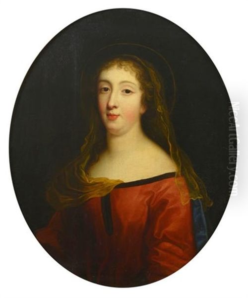 Portrait Presume De Diane De Joannis De Chateaublanc Marquise De Ganges Oil Painting by Pierre Mignard