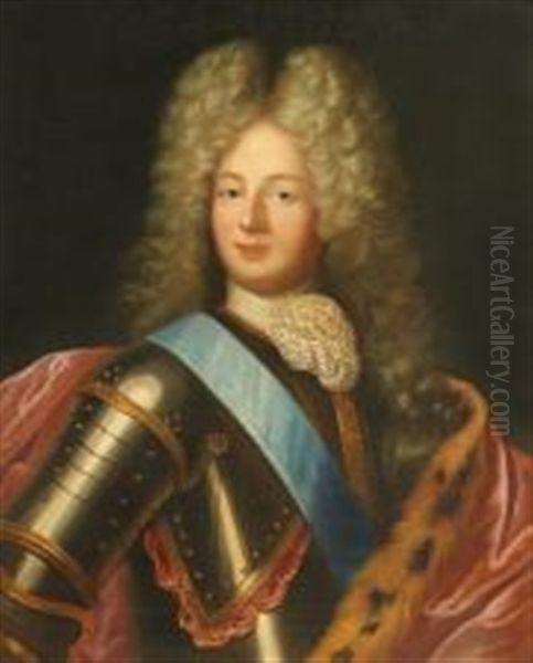 Portrait Louis Auguste De Bourbon, Duc Du Maine Oil Painting by Pierre Mignard