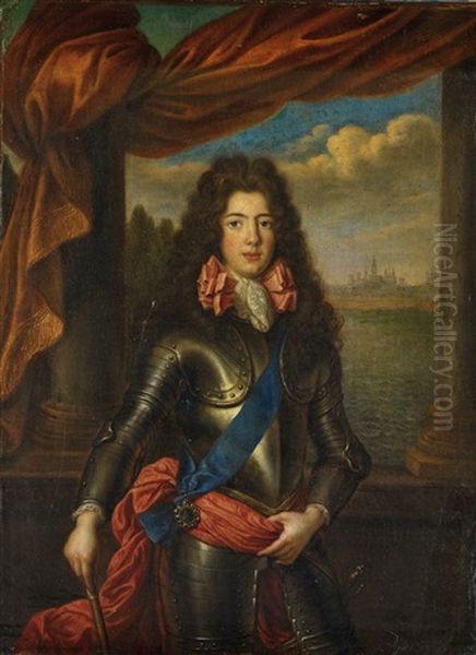 Portrait De Jacques Fitz James Stuart, Duc De Berwick Oil Painting by Pierre Mignard