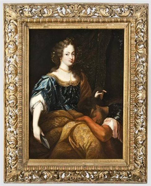 Samson Es Delila Oil Painting by Pierre Mignard