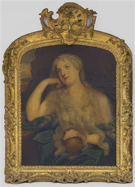 Bildnis Der Marie-elisabeth Isabelle De Ludres (la Belle Isabelle) Als Busende Magdalena Oil Painting by Pierre Mignard