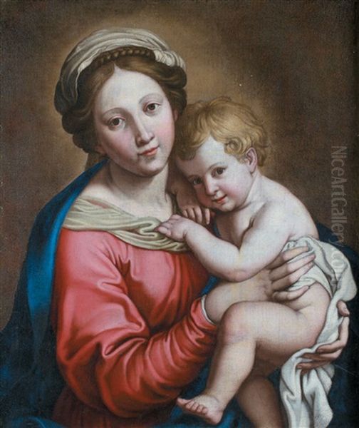La Vierge A L'enfant Oil Painting by Pierre Mignard