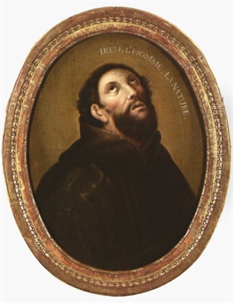 Portrait De Saint Francois D'assise Oil Painting by Pierre Mignard