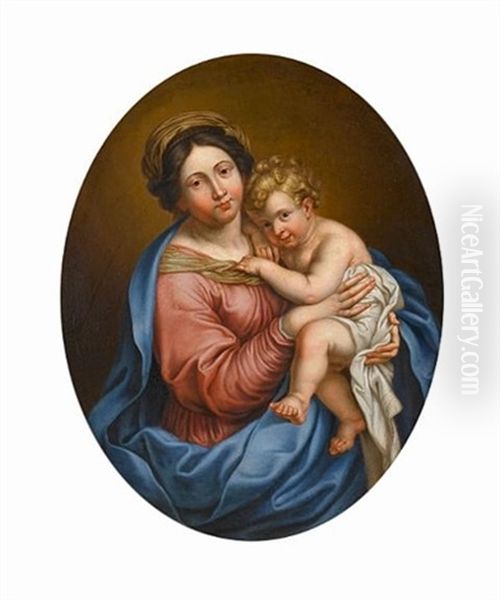The Madonna And Child Oil Painting by Pierre Mignard